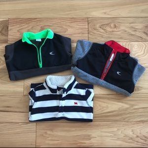 18 month Carters 3 pullover fleece sweater bundle